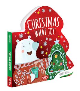 Sound Books: Sassi | Shaped Board Book - Christmas, What Joy!