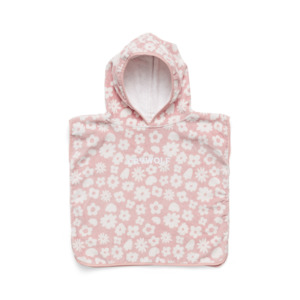 Beach Towels: Crywolf | Baby Hooded Towel - Blush Floral