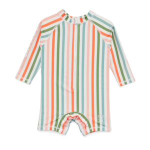 Swim Gear: Crywolf | One Piece Rash Suit - Summer Stripe