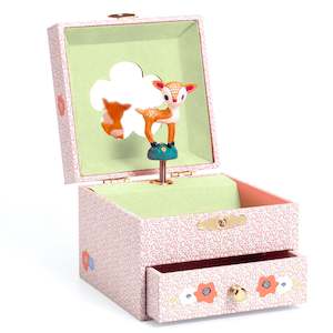 Money Jewellery Boxes: Djeco | Musical Jewellery Box - Wood Fawn