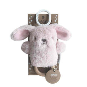 O.B Design | Rattle & Teething Ring - Betsy Bunny (Pink)