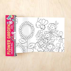 Colouring Sets: Mud Puppy | Mini Colouring Roll - Flower Garden