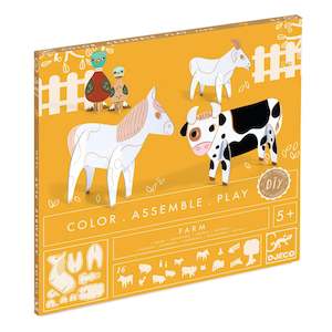 Craft Kits: Djeco | Colour, Assemble, Play - Farm