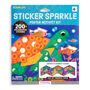 Mud Puppy | Sticker Sparkle Poster Activity Kit - Ocean Life