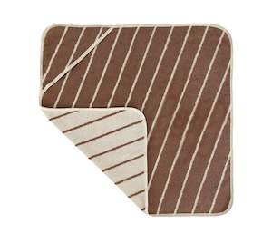 OYOY | Raita Hooded Towel - Cloud & Caramel