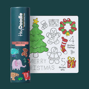 Hey Doodle | Mini Colouring & Doodle Playmat - Jingle Bells