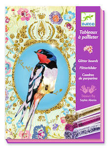 Craft Kits: Djeco | Glitter Boards - Birds