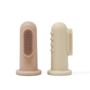 Mushie | Finger Toothbrush - Silicone