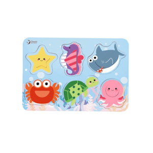 Peg Puzzles: Classic World | Ocean Shape Puzzle