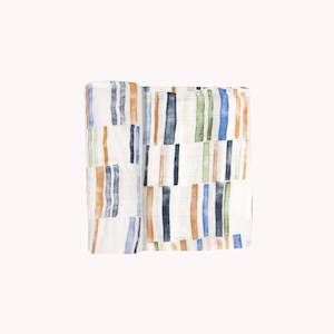 Little Unicorn: Little Unicorn | Deluxe Muslin Swaddle - Weston Stripe