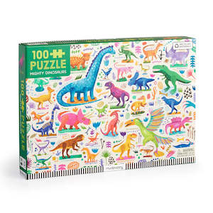 Mud Puppy: Mud Puppy | 100pc Puzzle - Mighty Dinosaurs