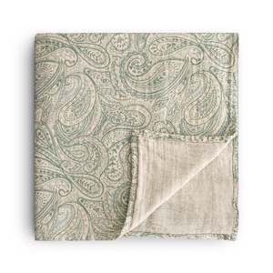 Gift Inspiration Baby: *GARAGE SALE* Mushie | Organic Cotton Muslin Swaddle - Green Paisley