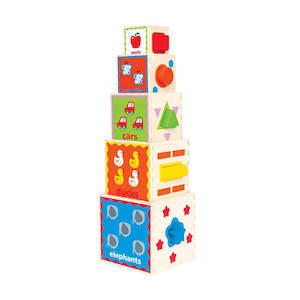 Hape: Hape | Pyramid of Play - Stacking Blocks
