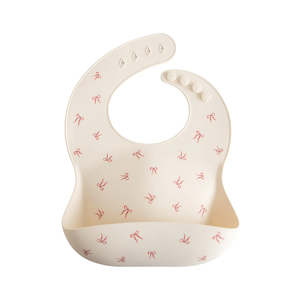 Mushie | Silicone Baby Bib - Bows