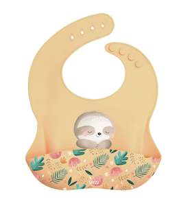 Silicone Bibs: Sassi | Silicone Bib - Gnawy the Sloth