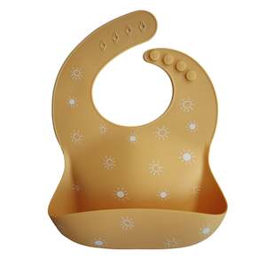 Mushie | Silicone Baby Bib - Sun