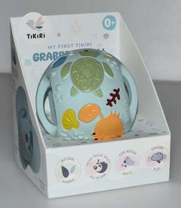Clutching Toys Rattles: Tikiri | Rubber Grabbing Ball - Ocean