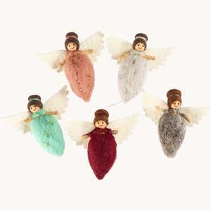 Decorations: Pashom | Hanging Decoration - Needle Felted Angel
