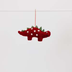 Decorations: Pashom | Hanging Decoration - Red Dinosaur