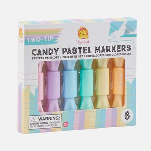All Auto: Tiger Tribe | Two-Tip Candy Pastel Markers - 6pk