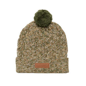 Crywolf | Pom Pom Beanie - Olive Speckle