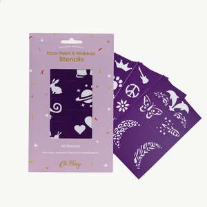 Products: Oh Flossy | Reusable Adhesive Face Paint & Makeup Stencils - Purple
