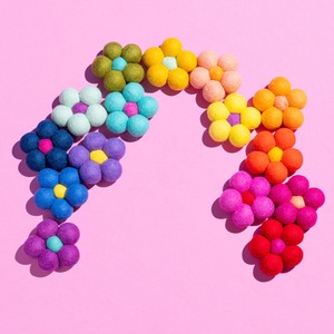 Easter: Little Fish Co. | Felt Ball Flowers