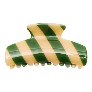 Dress Ups Make Up: Mimi & Lula | Striped Claw Clip - Green