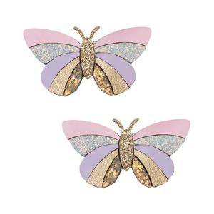 Mimi & Lula | Striped Butterfly Clic Clac Clips 2pk