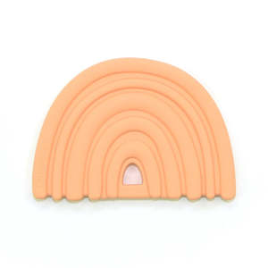 O.B Design | Silicone Teether - Peach Rainbow