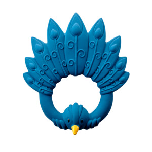 Natruba | Rubber Teether - Peacock