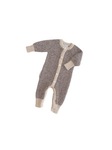 Ziggy Lou: CLASSIC KNIT ROMPER - BROWNIE | Ziggy Lou