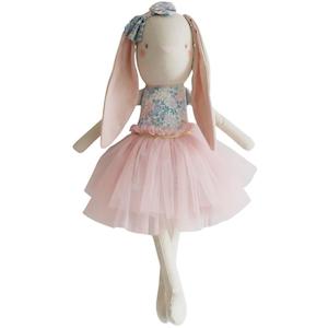Alimrose: Linen Pearl Cuddle Bunny 55cm Liberty Blue | Alimrose