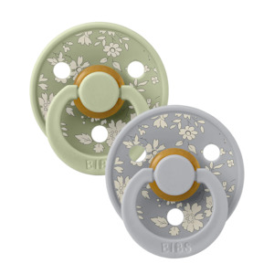 Bibs Pacifier: BIBS x LIBERTY Colour 2 Pack Capel  -  Sage Mix