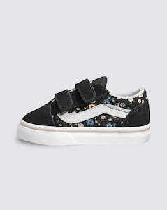 Shoes: OLD SKOOL V FLORAL BLACK/MULTI - Toddler | Vans
