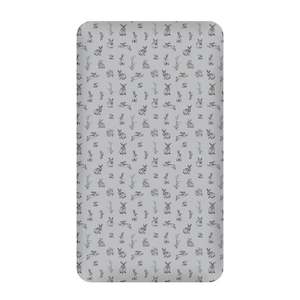 Bedtime: Fitted Cot Sheet - Grey Burrowers | Burrow & Be