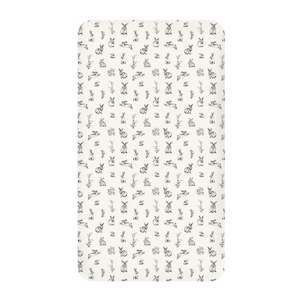Bedtime: Fitted Cot Sheet - Almond Burrowers | Burrow & Be