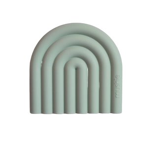 Mushie: Rainbow Teether - Cambridge Blue