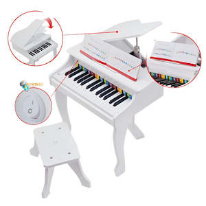 Music Collection: Hape Deluxe White Grand Piano | Hape