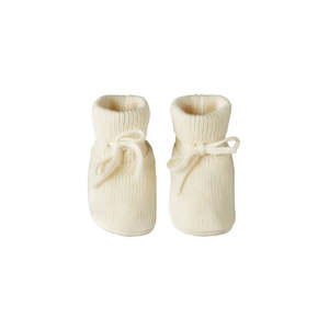 Merino Knit Drawstring Booties | Nature Baby
