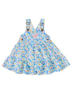 TULLY TIERED PINAFORE DRESS SEASIDE DAISY | Goldie + Ace