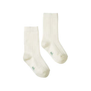 Organic Wool Rib Socks Natural|Nature Baby