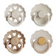 4-Pack Pacifiers - Round Latex - Snowflake Dream | Frigg