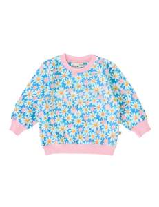 Goldie And Ace: SEASIDE DAISY RELAXED TERRY SWEATER | Goldie + Ace