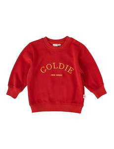 GOLDIE CREW EMBROIDERED SWEATER | Goldie + Ace
