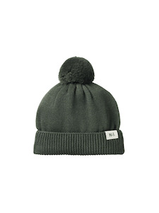Hats Beanies 1: Alpine Pom Pom Beanie Thyme| Nature Baby