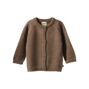 MERINO KNIT CARDIGAN || Cub Marl |Nature Baby