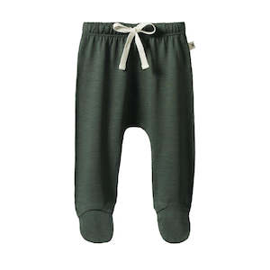 MER ESS FOOTED ROMPERS POINTELLE - THYME | Nature Baby