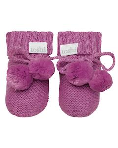 Toshi: Violet- Organic Booties Marley | Toshi