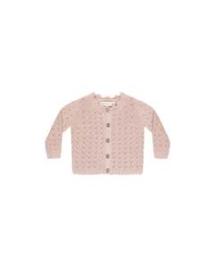 0 3: Scalloped Cardigan || Bubblegum | Quincy Mae
